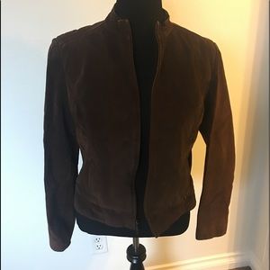 Brown suede jacket